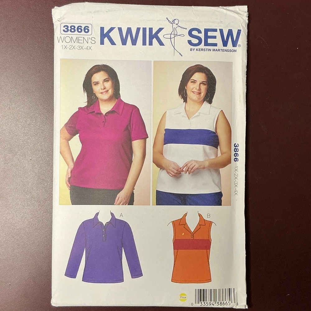 Kwik Sew Women's Sewing Pattern 3866  Plus Sizes